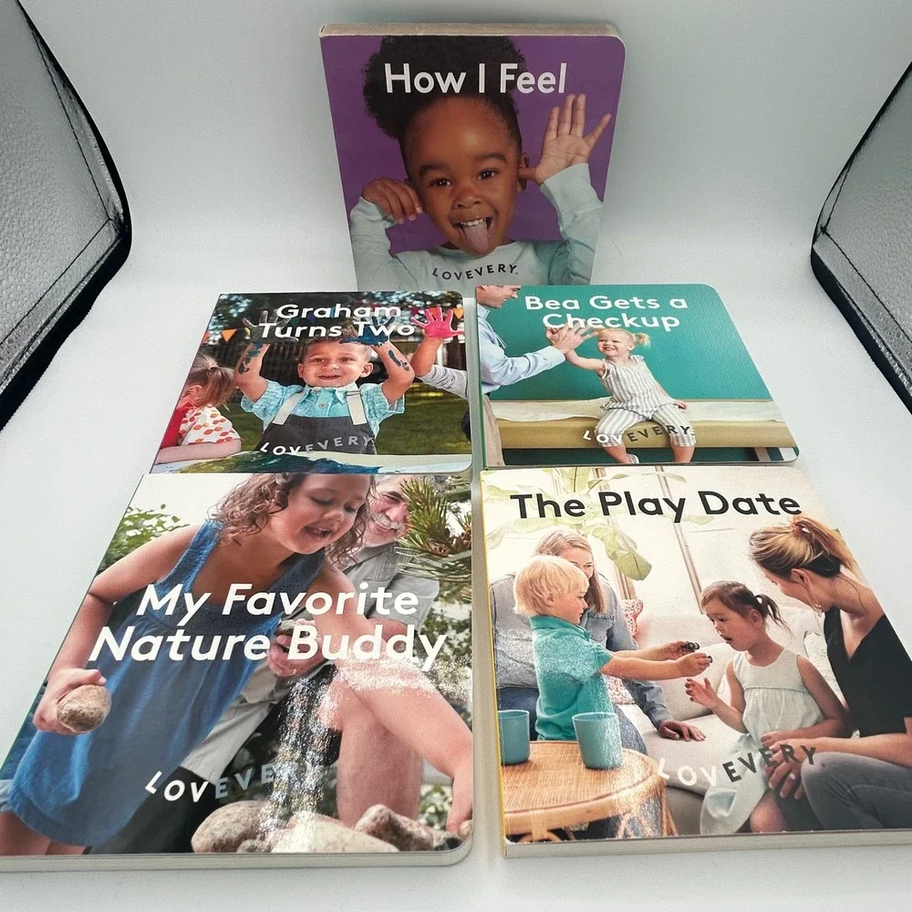 Lovevery Board Book Set  Toddler Learning The Play Date How I Feel Nature Buddy
